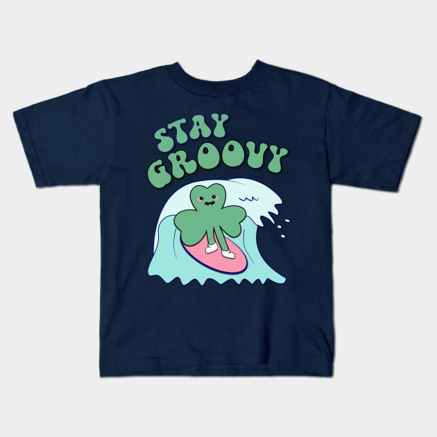 Stay Groovy, Kids T-Shirt by Blended Designs